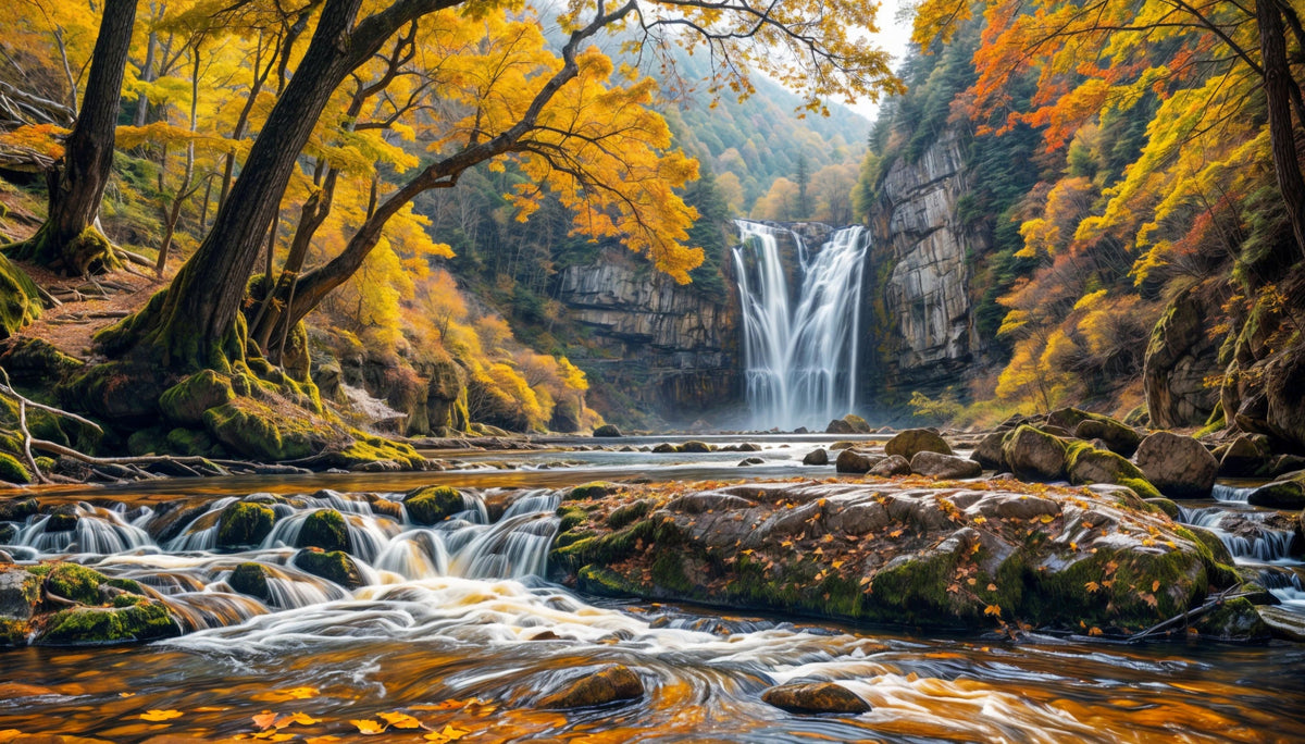 Golden Falls vægmaleri