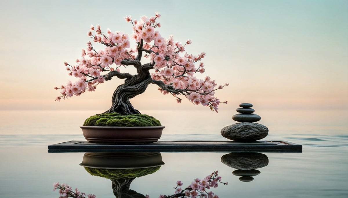 Fresque murale Zen Blossom Balance in your room — zoomed