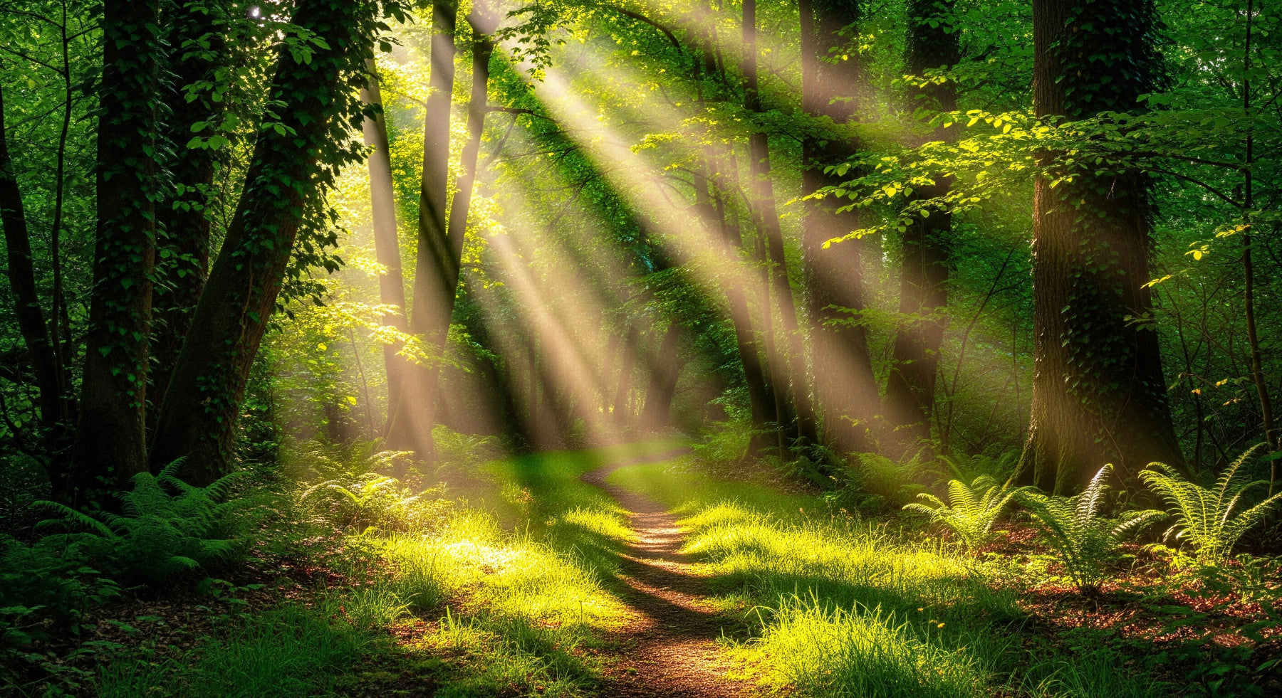Wandbild „Sonnenbeschienener Weg“