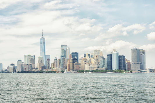Murale con vista sullo skyline di New York