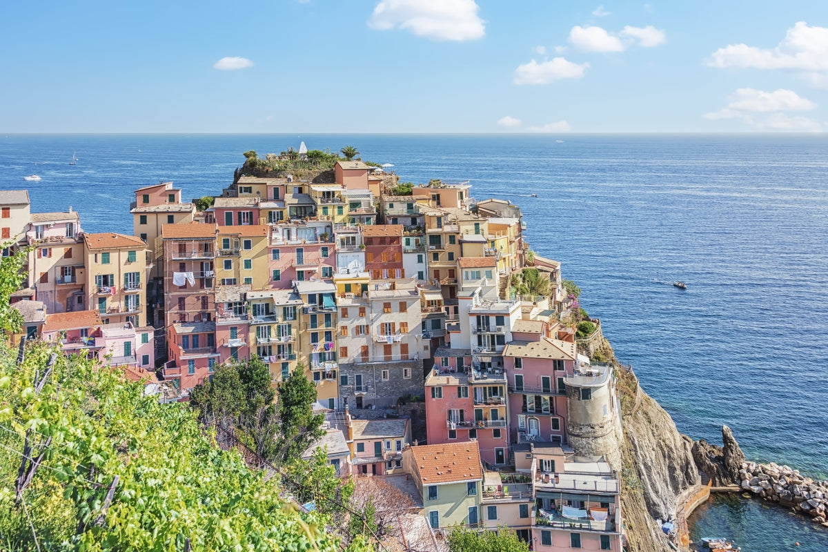 Italian Coastline Charm Wall Mural in your room — zoomed