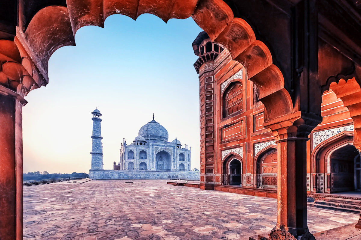 Wandbild zur Architektur des Taj Mahal in your room — zoomed