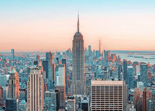 NYC Sunrise Skyline Wall Mural