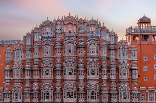 Wandgemälde der Hawa Mahal-Wände