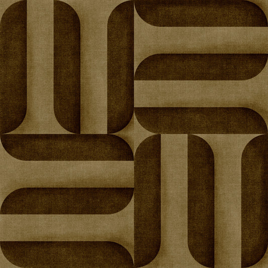 Modern Textured Signs Umber Wallpaper⁠