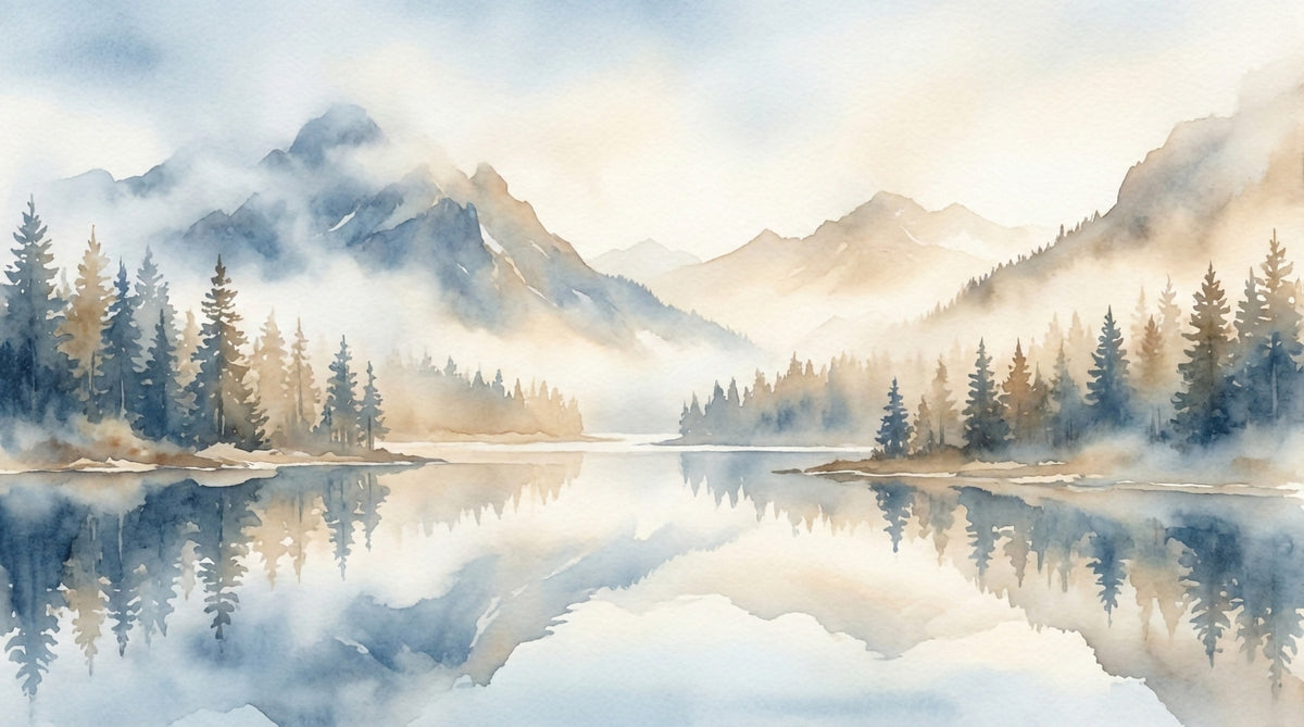 Mural de pared Misty Peaks in your room