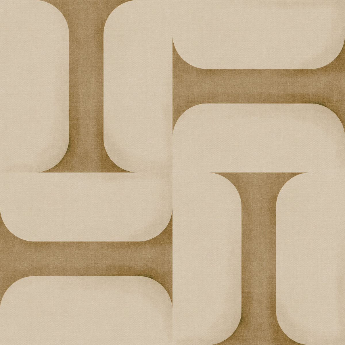 Carta da parati moderna con piastrelle testurizzate color cammello in your room — zoomed