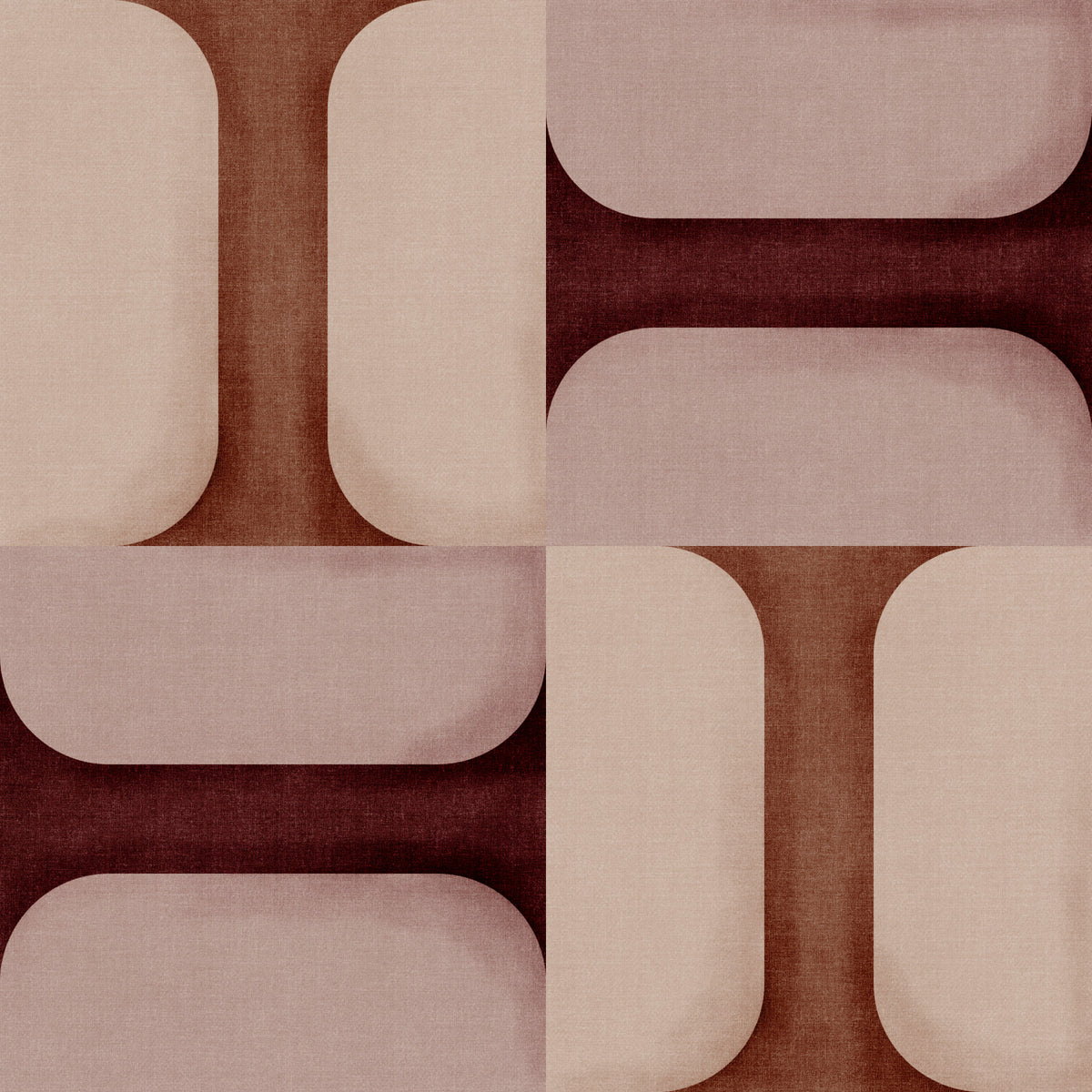 Modern behang met textuur van kleitegels