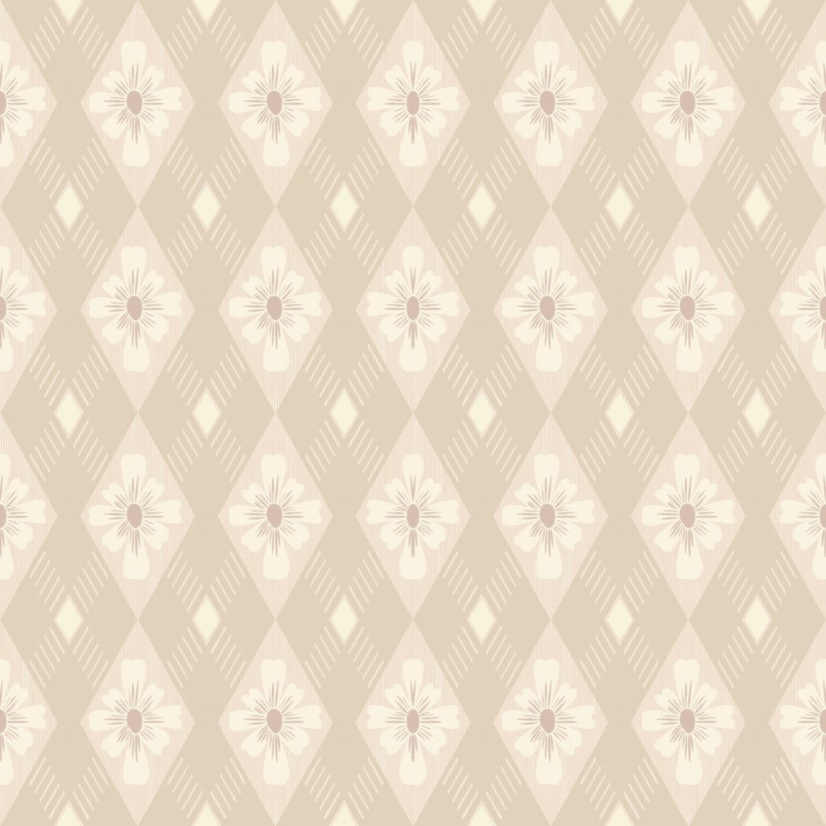 Carta da parati Diamond Bloom in your room — zoomed