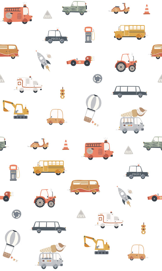 Toot-Toot! Transportation Fun Wallpaper⁠