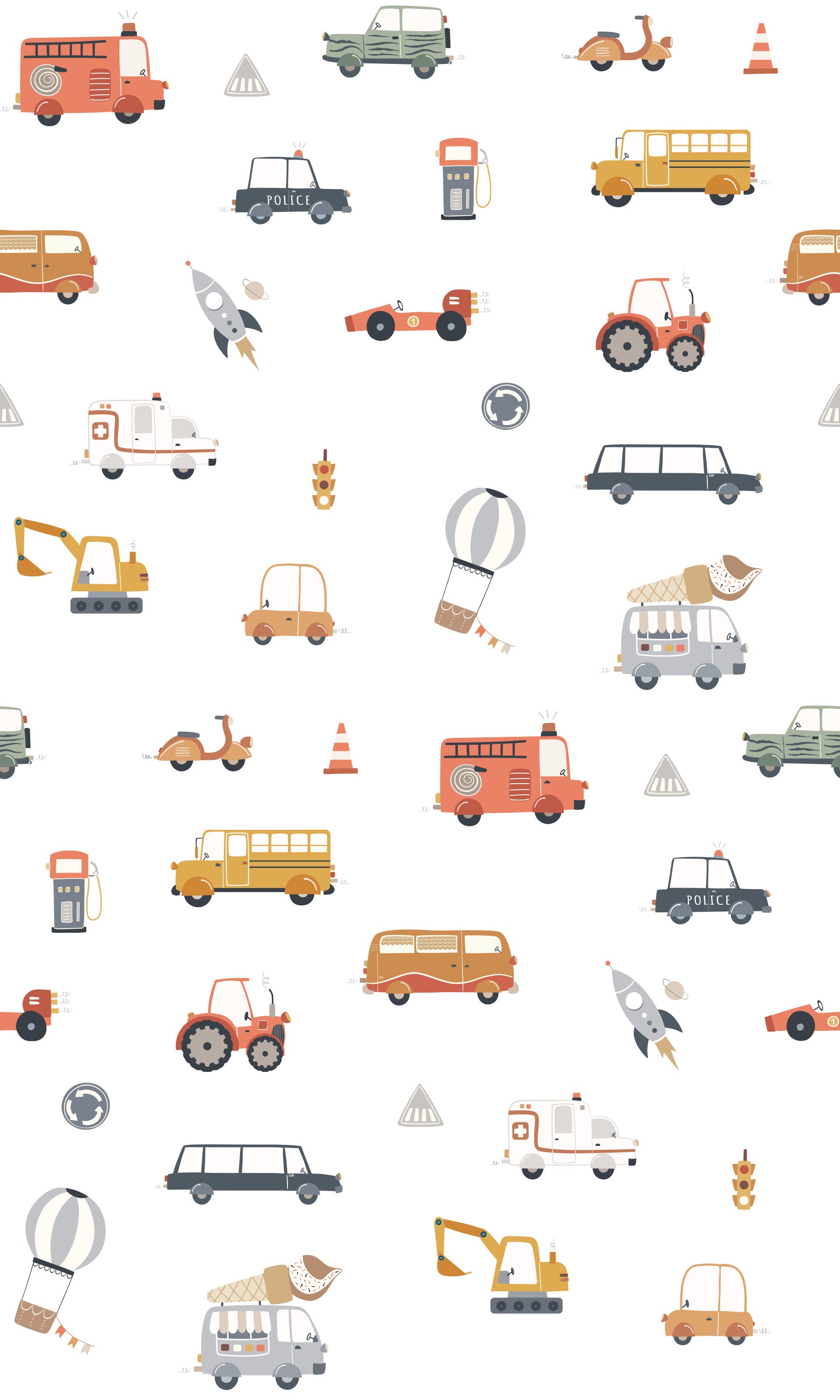 ¡Toot-Toot! Fondo de pantalla de transporte divertido