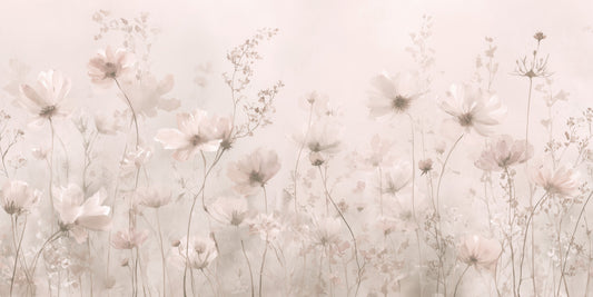 Poetische, zarte Blumen – Wandbild „Blütenstaub“