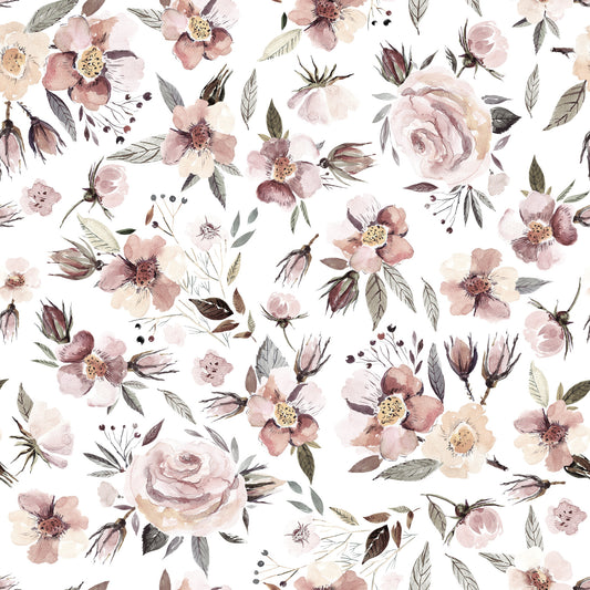 Blush Winter Bloom Tapete