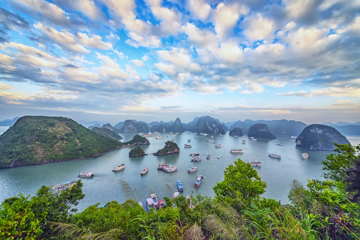 Wandbild mit Blick auf die Halong-Bucht