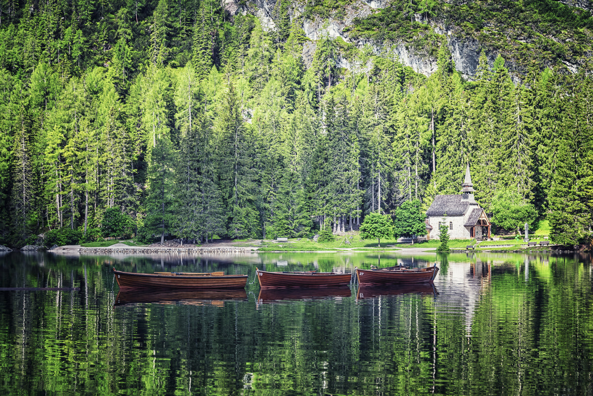 Fresque murale du refuge de Forest Lake in your room