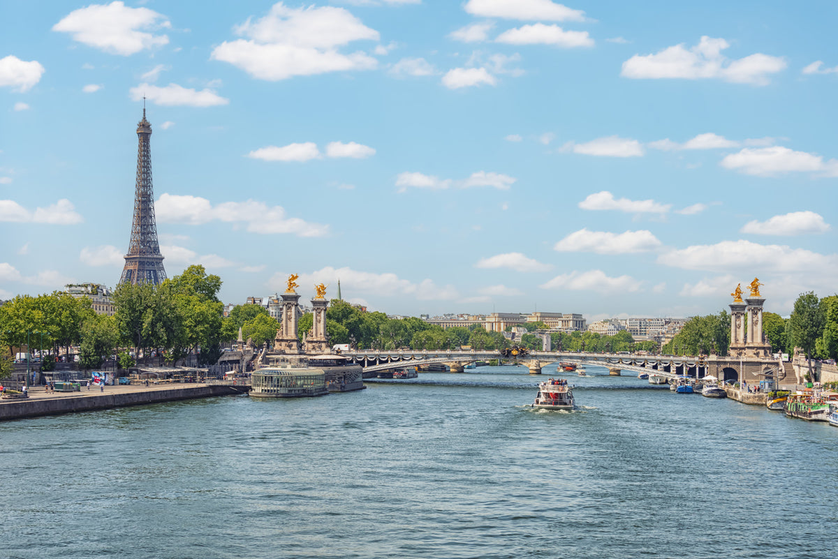 Seine-Spiegelungen Wandbild in your room — zoomed