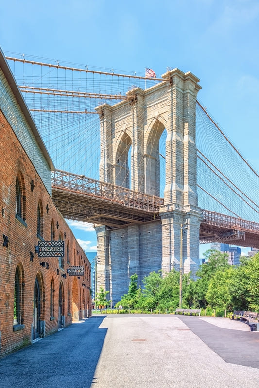 Brooklyn Bridge Vista väggmålning