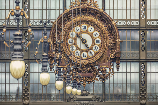 Orsay klocka väggmålning