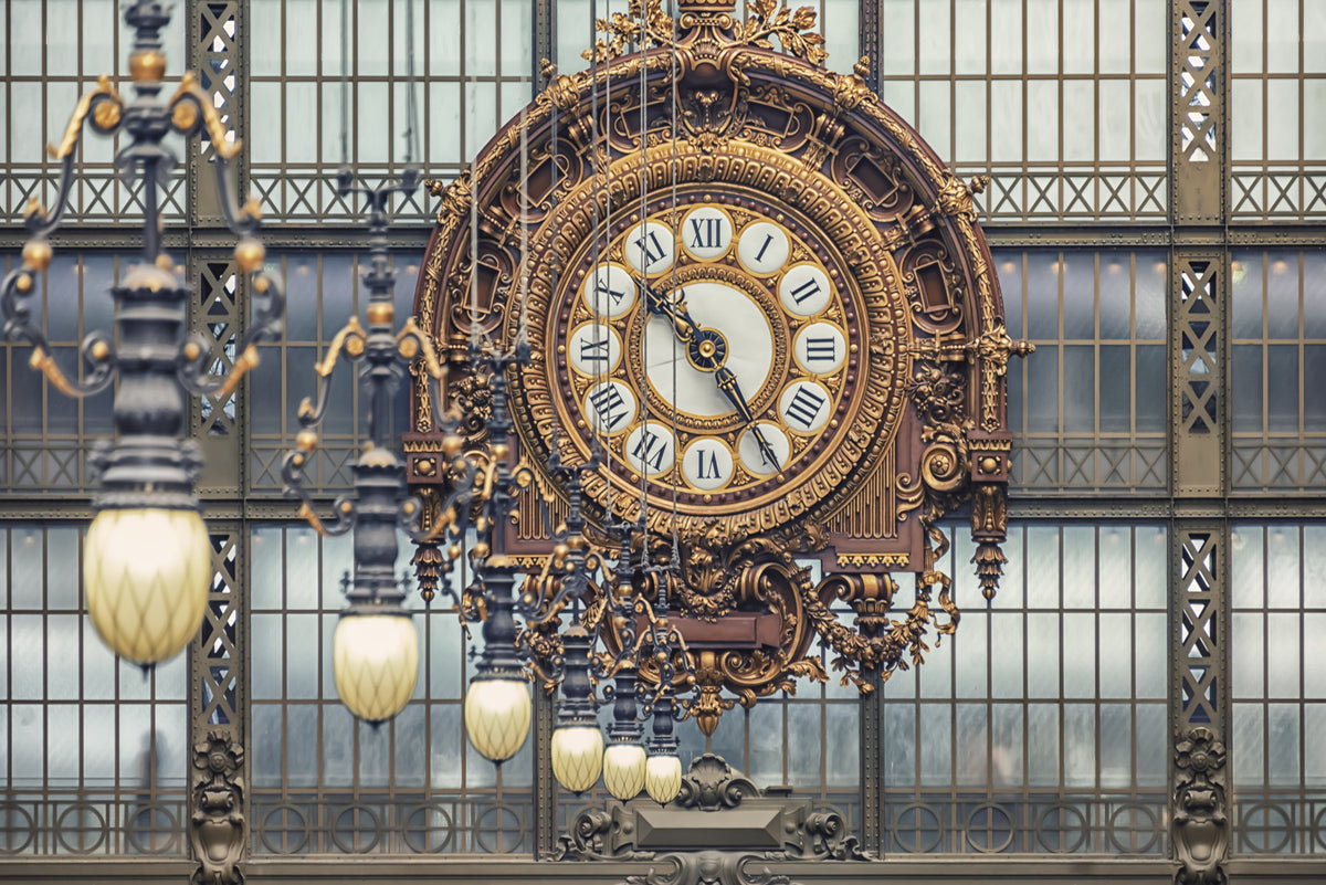 Fresque murale de l'horloge d'Orsay in your room