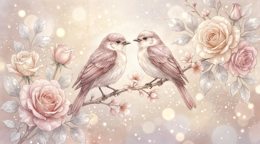 Wandbild „Blumenserenade“
