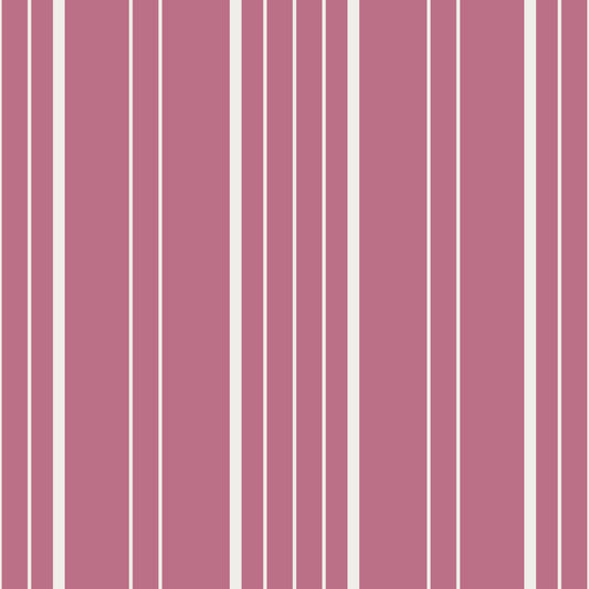 Tapete mit dezenten rosa Streifen