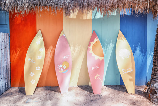 Strandfeeling Surfbretter Wandbild