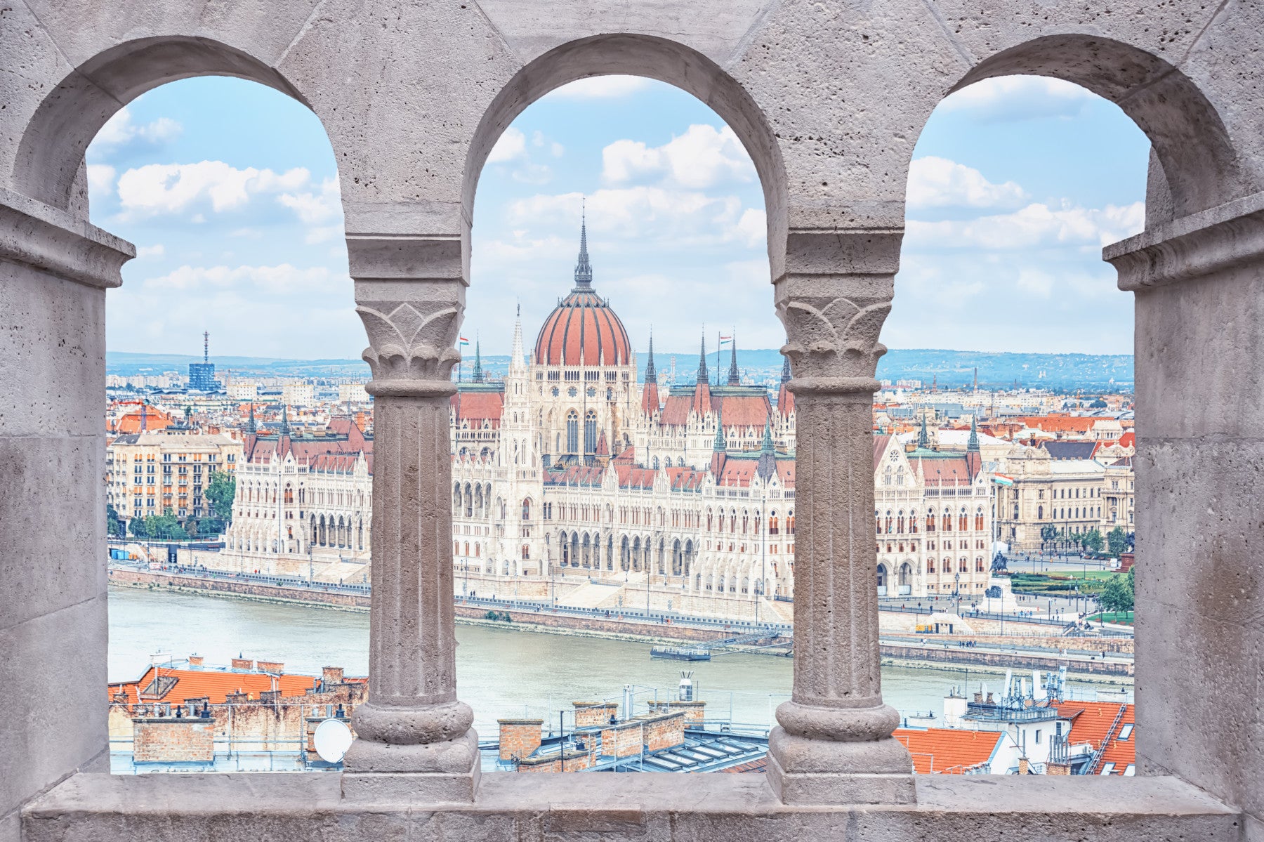 Budapest Vista-Bögen Wandbild
