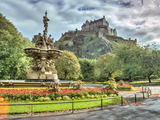 Edinburgh Castle View Wall Mural