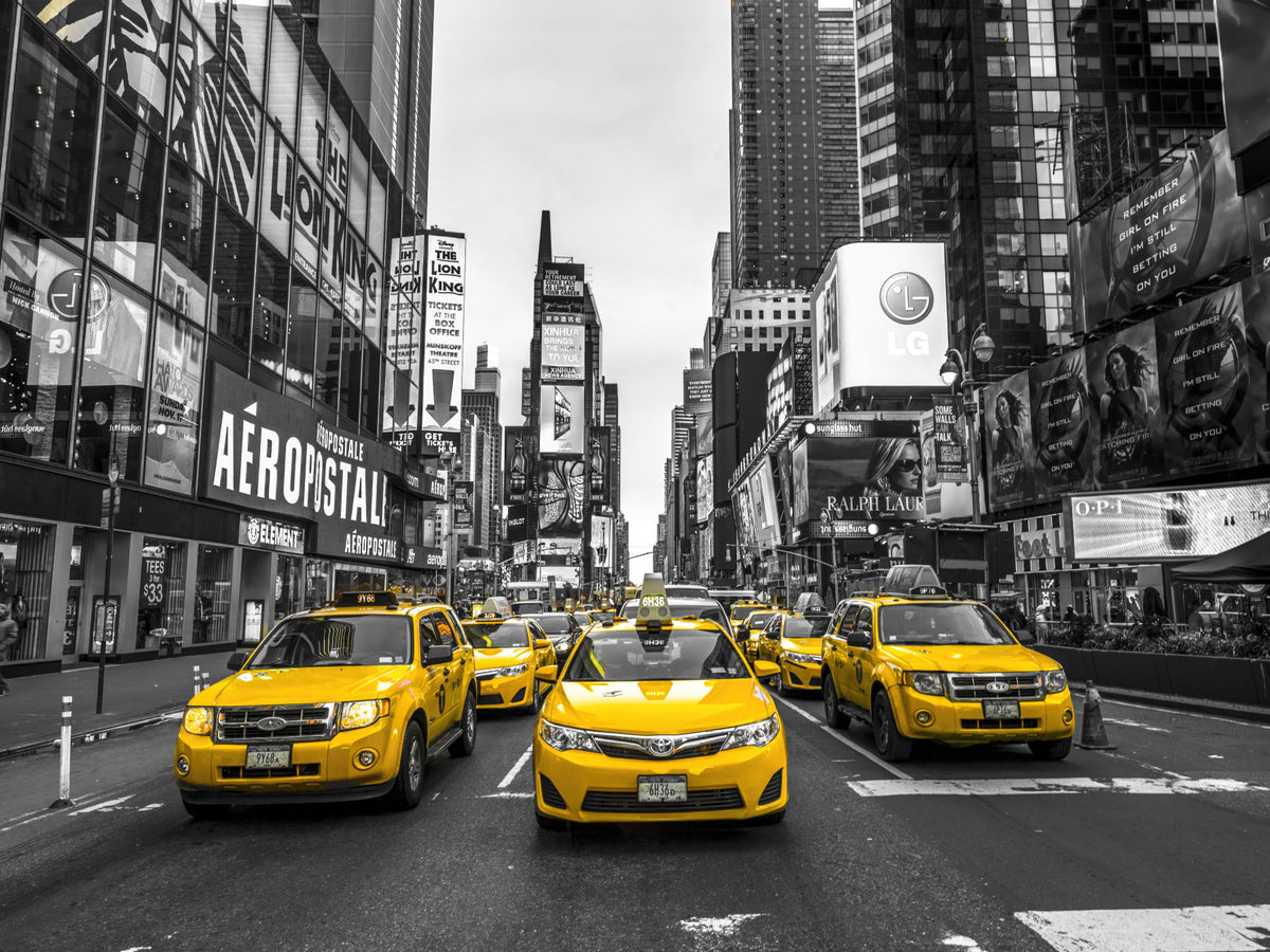 Taxi Rush Hour veggmaleri in your room — zoomed