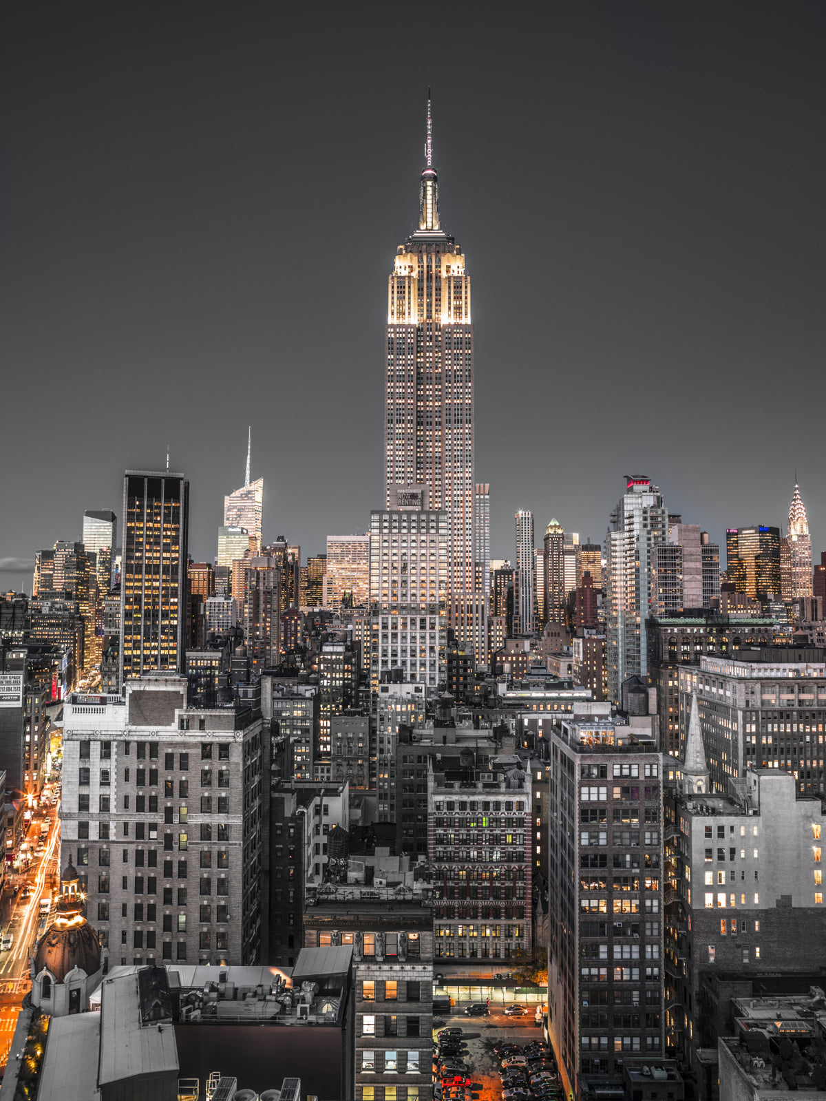 Empire State Buildingin seinämaalaus in your room