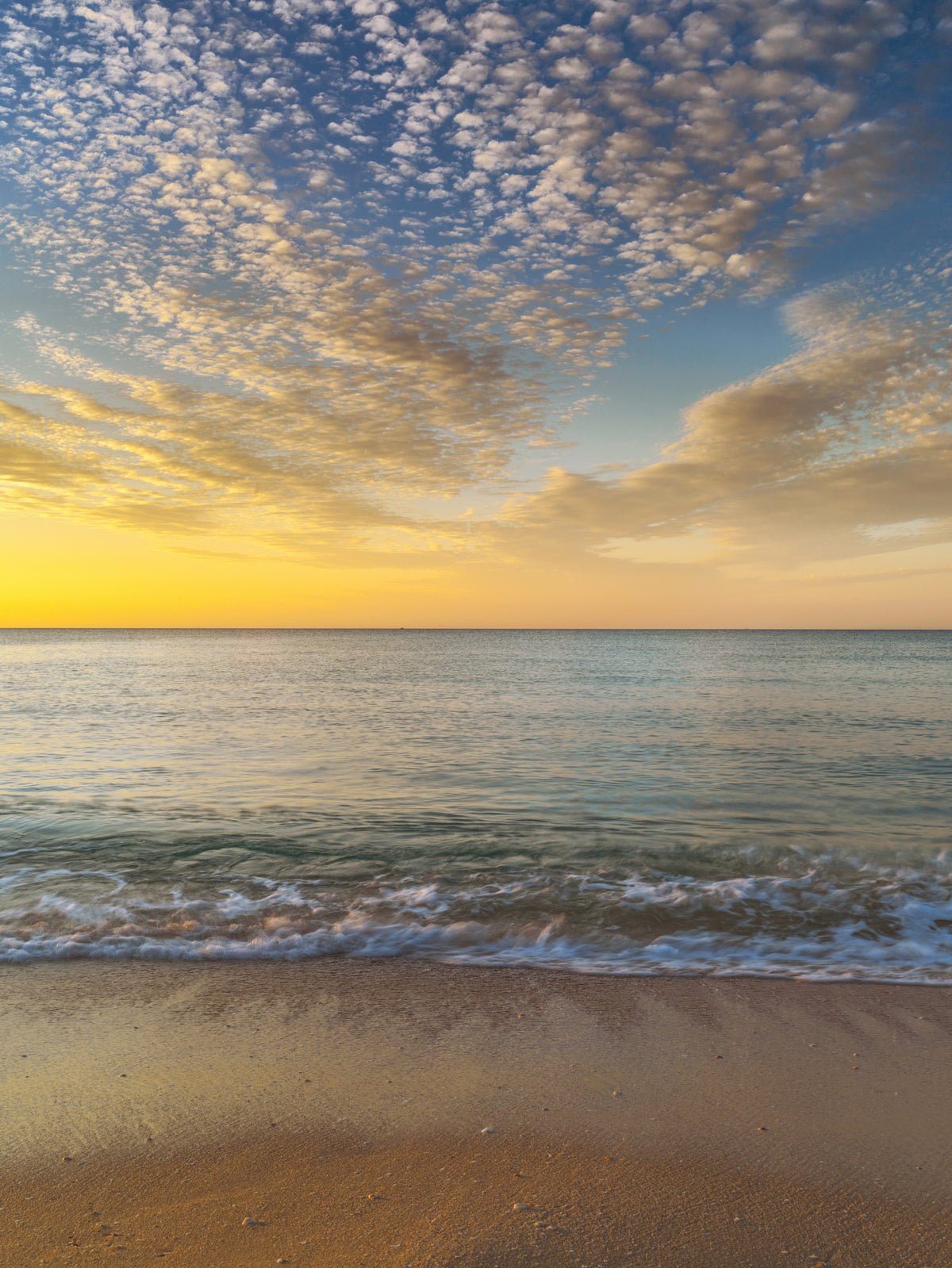 Golden Beach Sunrise Wall Mural in your room
