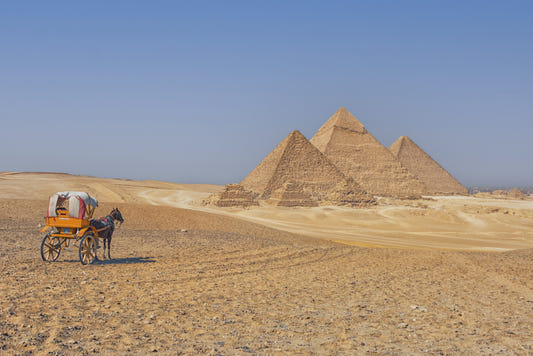 Peinture murale des pyramides de Gizeh