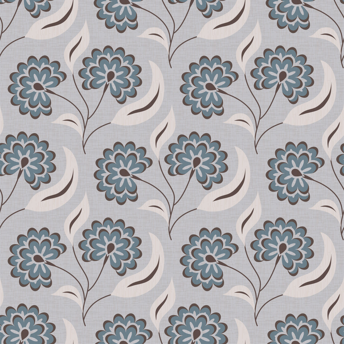 Serene Blooms Tapete in your room — zoomed
