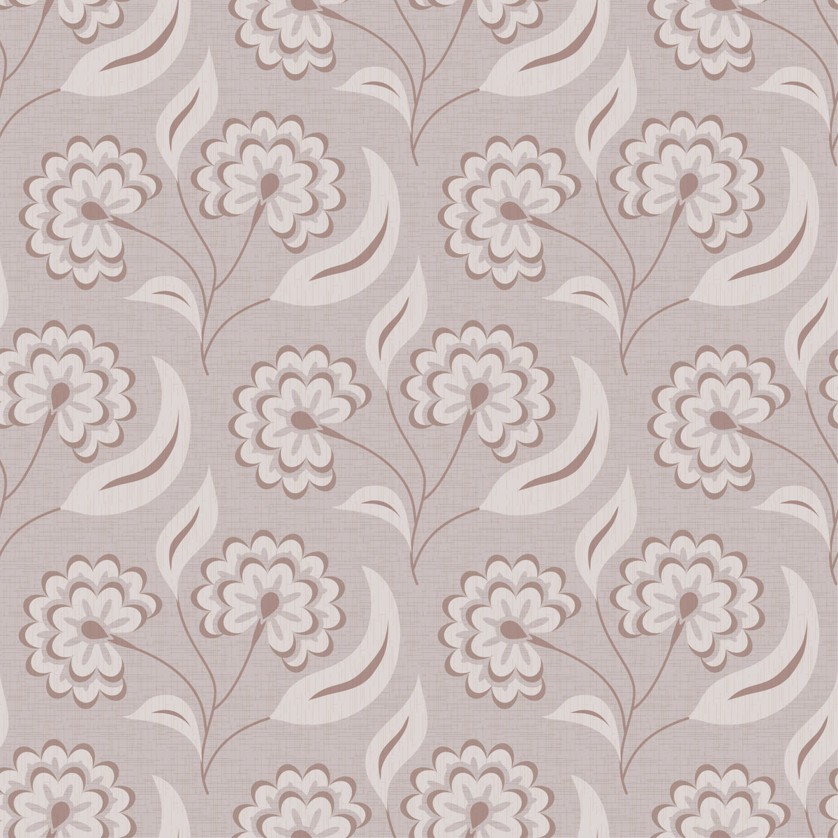 Bloomscape Beige Wallpaper⁠ in your room — zoomed