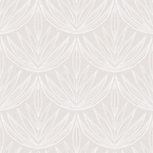 Papel pintado botánico lineal
