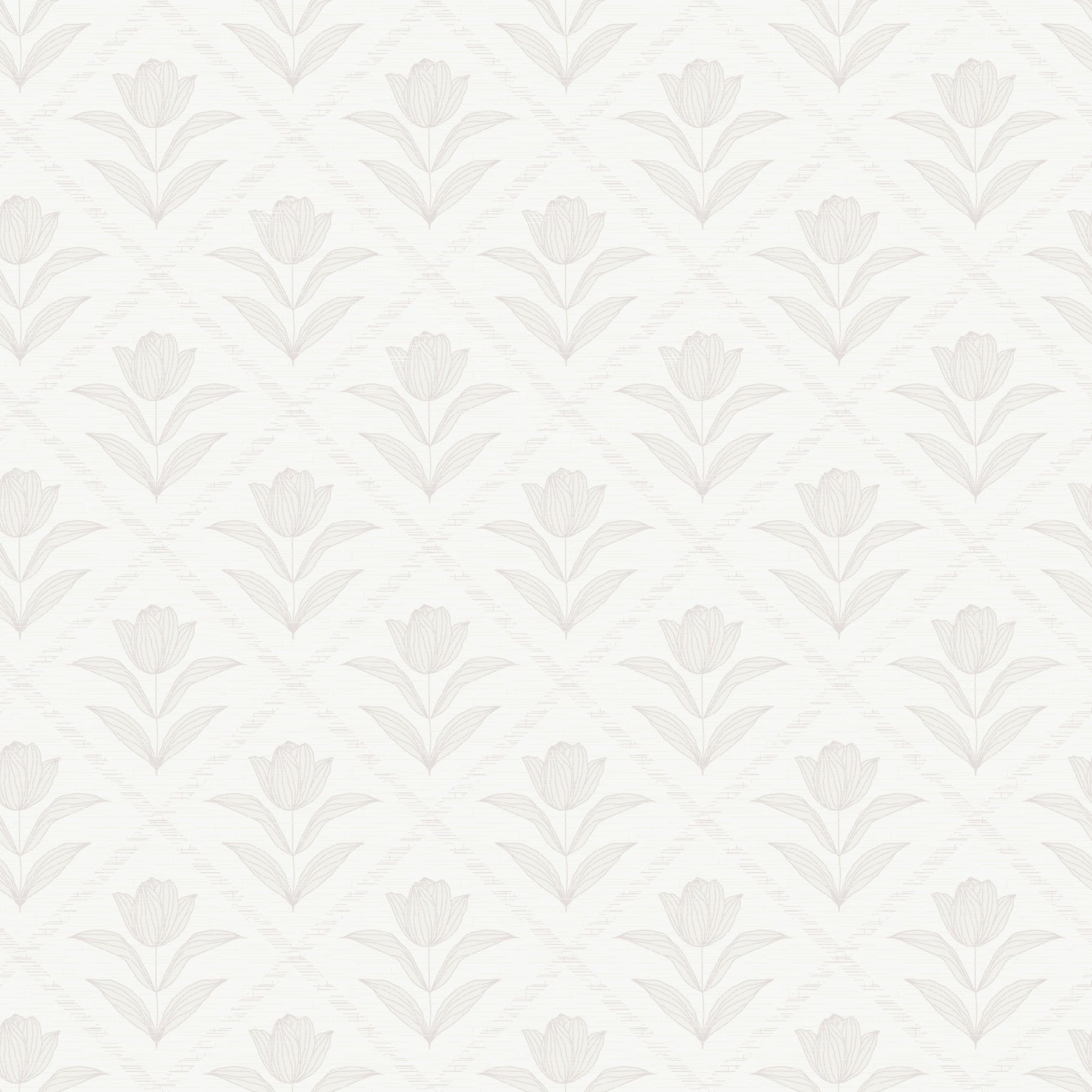 Tulipan Cremefarvet Tapet