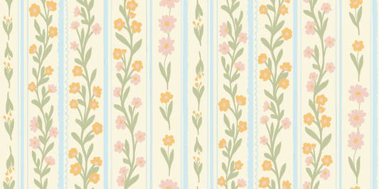 Blossom Stripes Wallpaper⁠