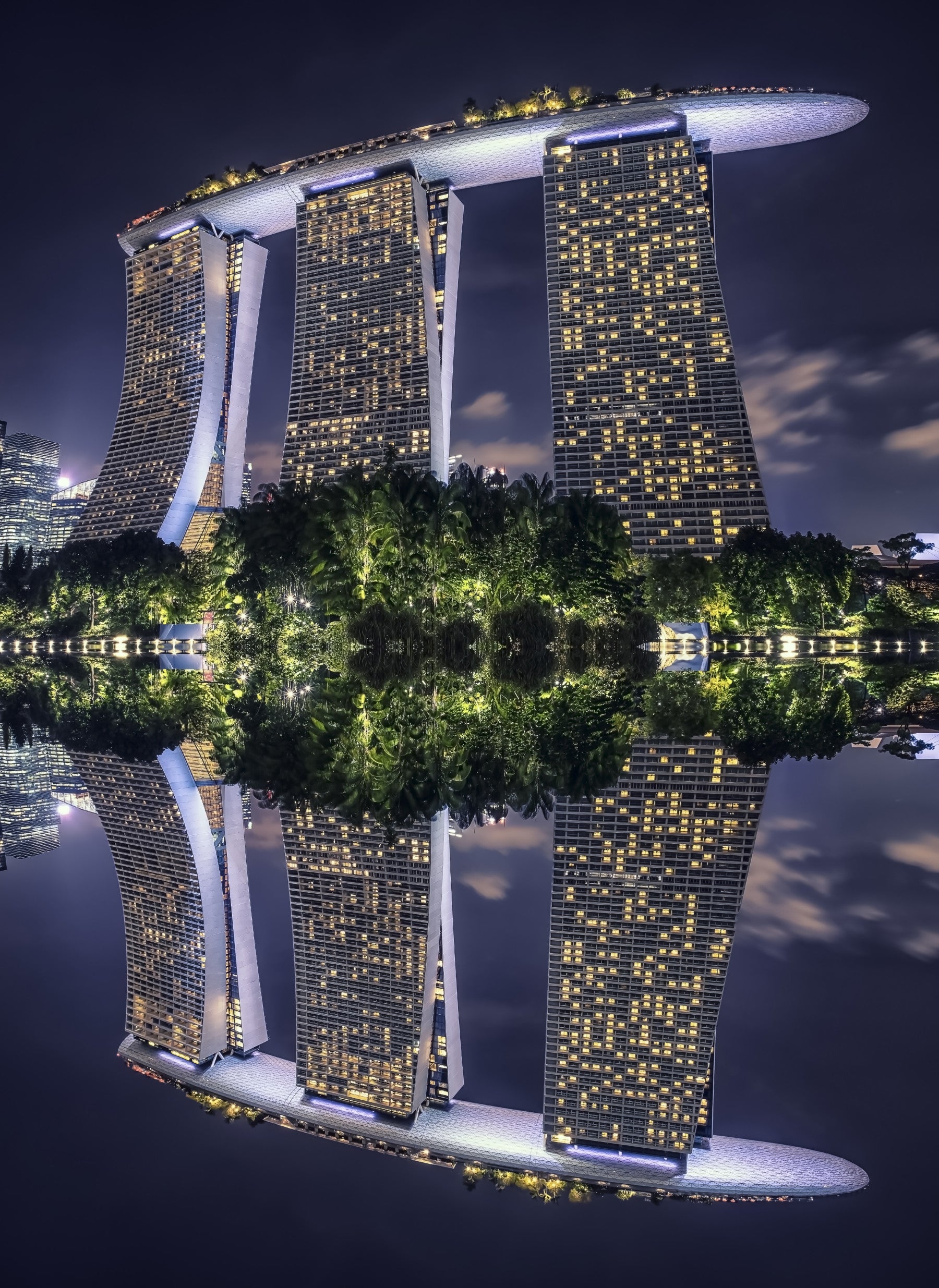 Singapore Reflection Wall Mural