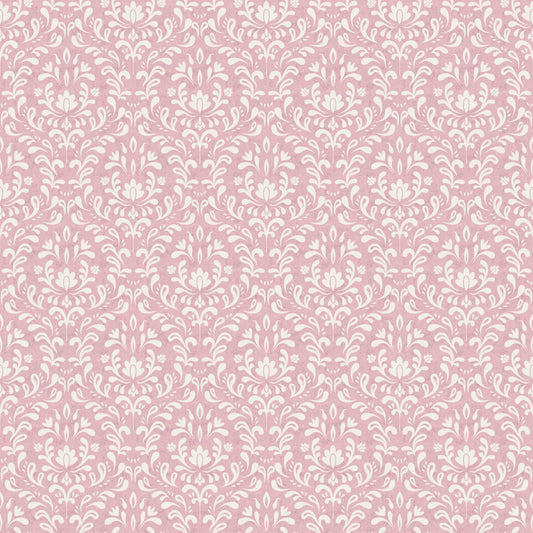Tapete „Powder Pink Bloom DAMASK“