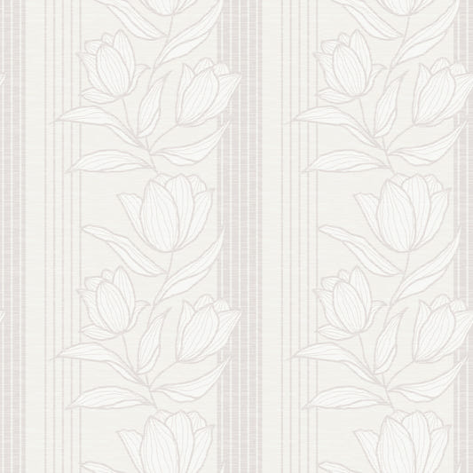 Fond d'écran floral en dessin au trait