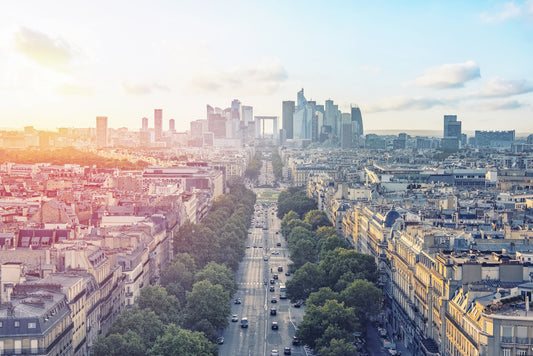Fototapet Răsărit de soare peste Paris