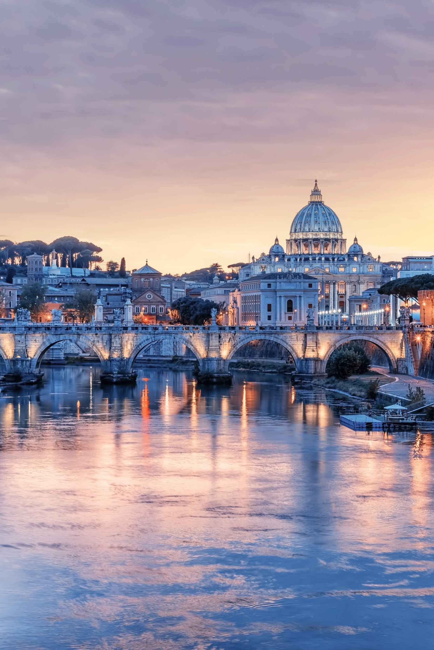 Eternal City Dusk Wall Mural