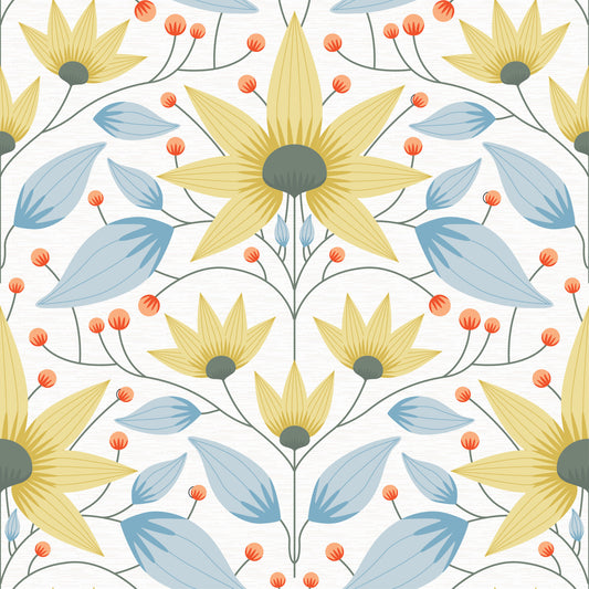 Pale Bloom Symphony Tapete