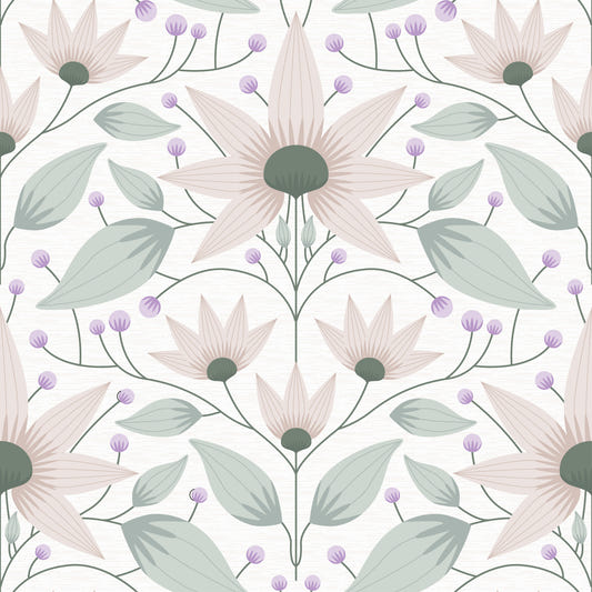 Papel pintado bohemio Bloom Symmetry