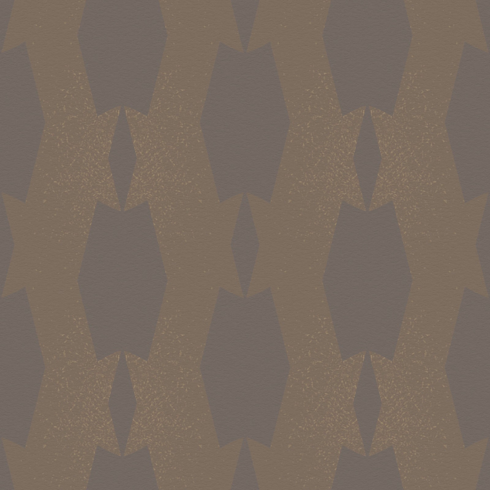Earthy Echoes Gedämpfte braune geometrische Tapete