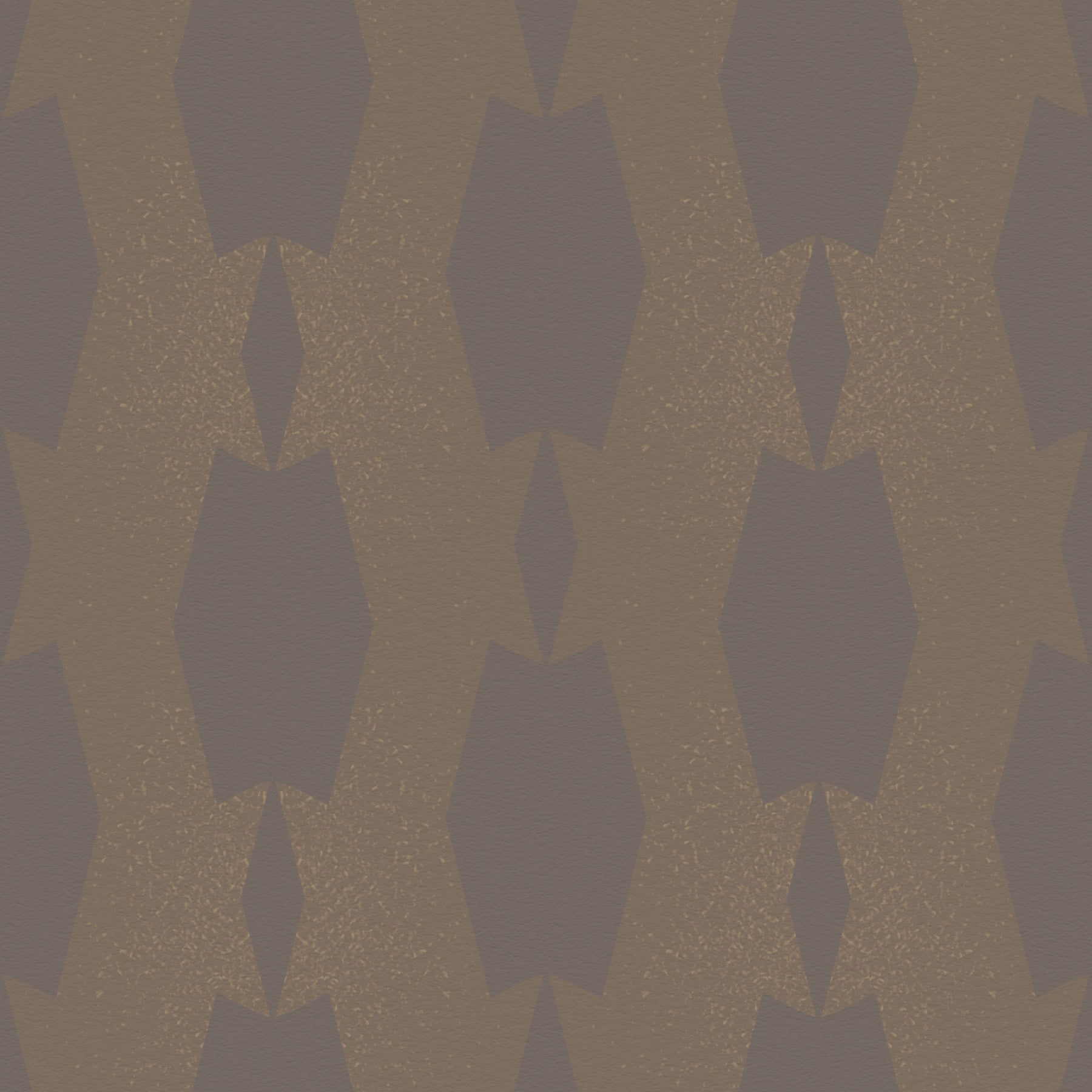 Papier peint géométrique brun mat Earthy Echoes