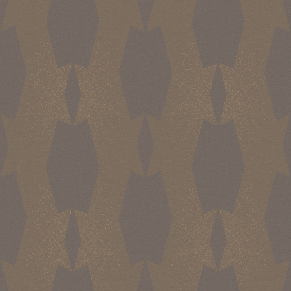 Earthy Echoes Gedämpfte braune geometrische Tapete in your room — zoomed