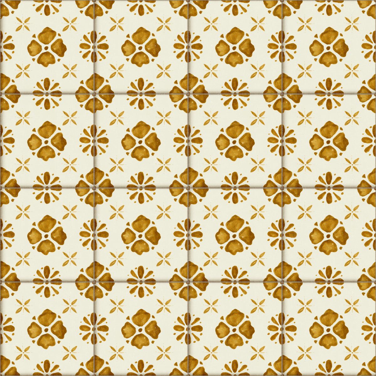 Carta da parati classica Farmhouse Backsplash Gold in your room — zoomed