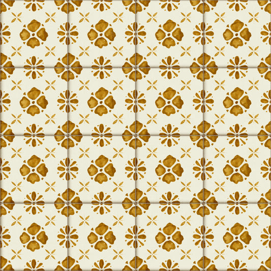 Tapet auriu pentru backsplash clasic, stil Farmhouse