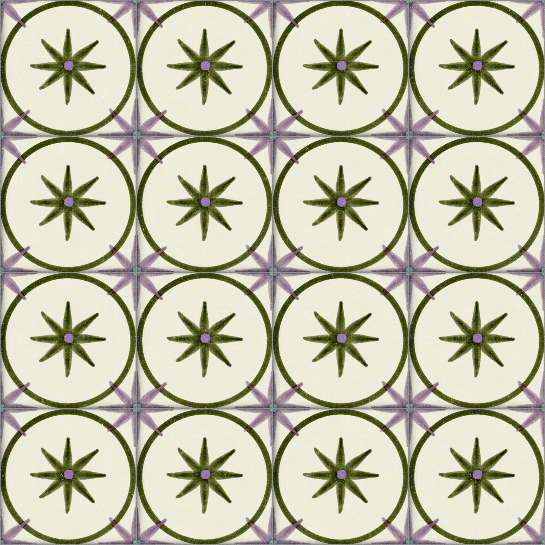 Carta da parati Farmhouse Timeless Backsplash Olive